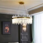 Đèn thả trần vầng hào quang pha lê sang trọng TPL01