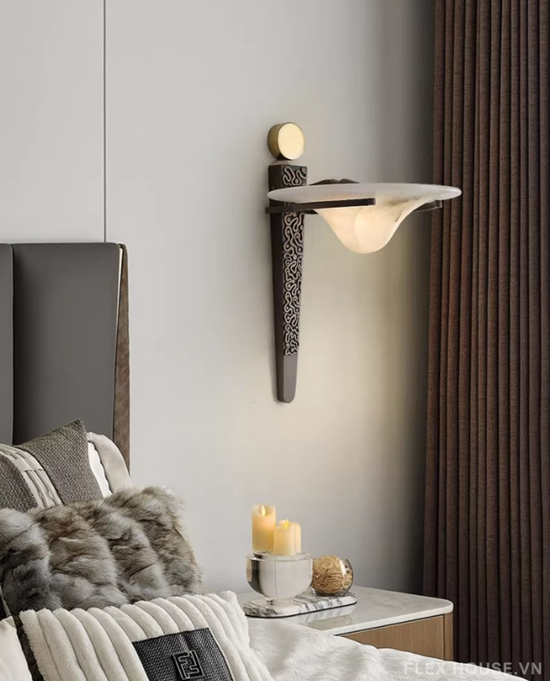 Đèn tường bằng đá cẩm thạch phong cách Pháp cổ PY4005 10 Đèn tường bằng đá cẩm thạch phong cách Pháp cổ PY4005