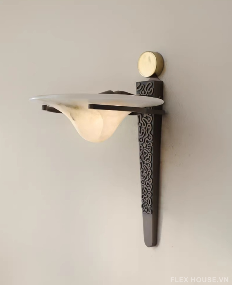 Đèn tường bằng đá cẩm thạch phong cách Pháp cổ PY4005 12 Đèn tường bằng đá cẩm thạch phong cách Pháp cổ PY4005