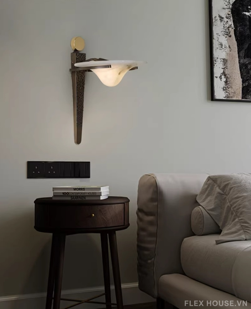 Đèn tường bằng đá cẩm thạch phong cách Pháp cổ PY4005 8 Đèn tường bằng đá cẩm thạch phong cách Pháp cổ PY4005