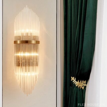 Đèn tường pha lê tinh xảo Château Crystal VPL01