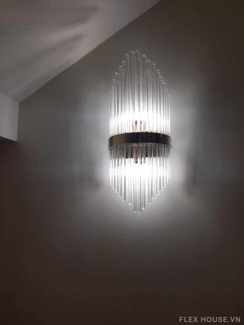 Đèn tường pha lê tinh xảo Château Crystal VPL01 8 Đèn tường pha lê tinh xảo Château Crystal VPL01