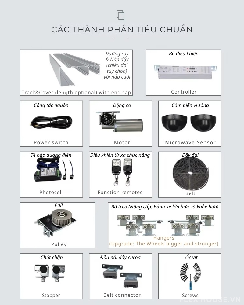 Phụ kiện cửa trượt Telescopic điều khiển từ xa DTSC2000 5 Phụ kiện cửa trượt Telescopic điều khiển từ xa DTSC2000