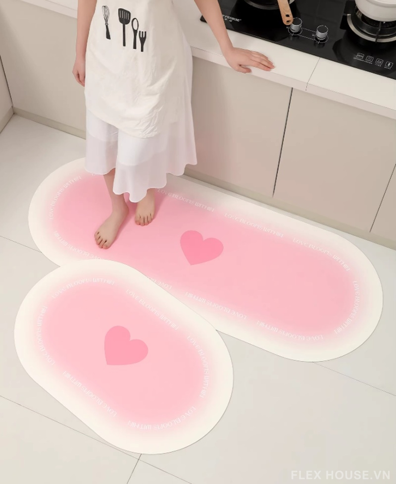 Thảm bếp bằng da chống dầu mỡ và đế PVC NS9880 1 Thảm bếp bằng da chống dầu mỡ và đế PVC NS9880