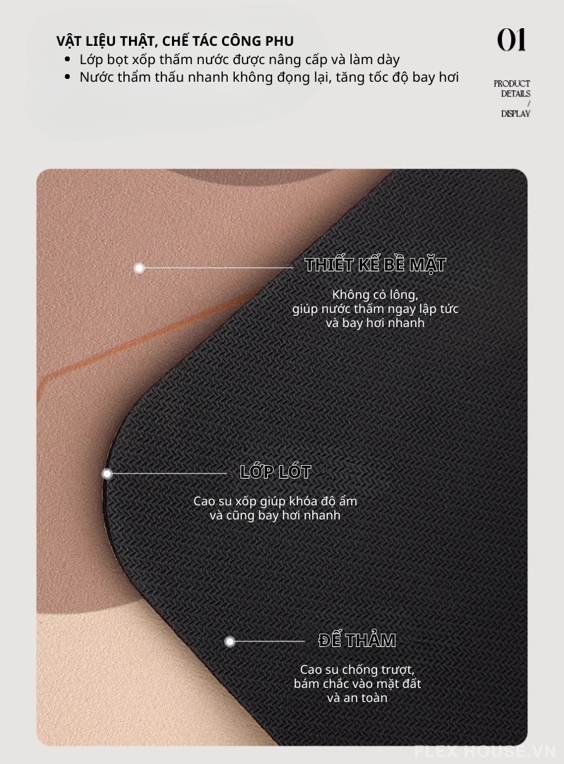 Thảm bếp đế cao su chống trượt họa tiết mèo QZ2157 1 Thảm bếp đế cao su chống trượt họa tiết mèo QZ2157