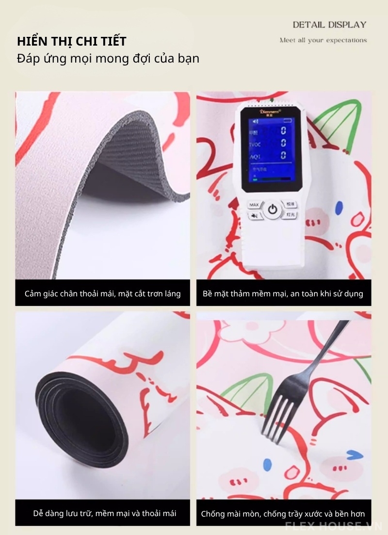 Thảm nhà bếp cao cấp hình hoa hồng Happiness HY9864 2 Thảm nhà bếp cao cấp hình hoa hồng Happiness HY9864