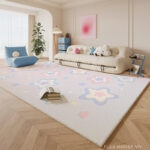 Thảm Cashmere cao cấp họa tiết ngôi sao pastel SH8295