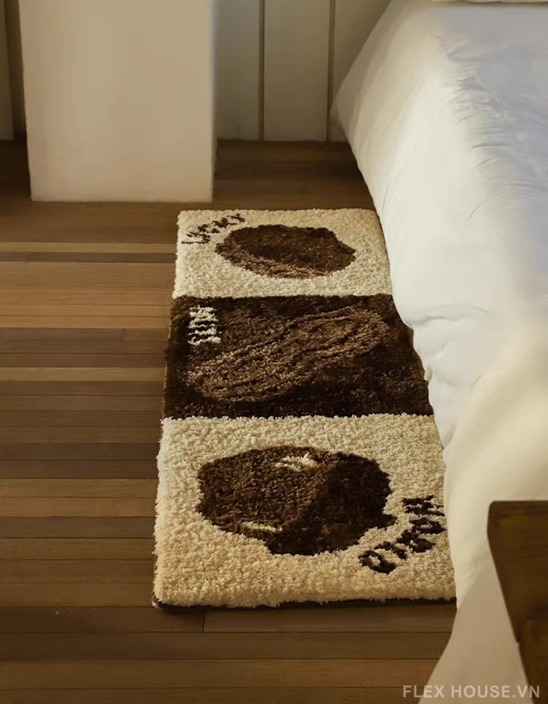 Thảm Cashmere hình hạt dẻ đậu phộng và quả óc chó QZ1256 3 Thảm Cashmere hình hạt dẻ đậu phộng và quả óc chó QZ1256