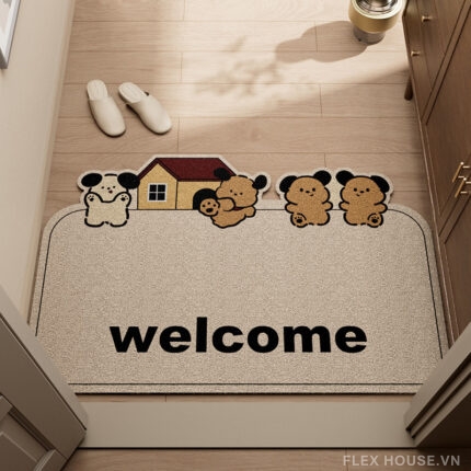 Thảm chào mừng lót cửa ra vào bằng sợi tổng hợp YY9080.01