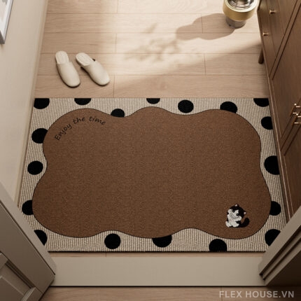 Thảm chùi chân chống trượt sợi PVC rối gạt bùn YY9081.01