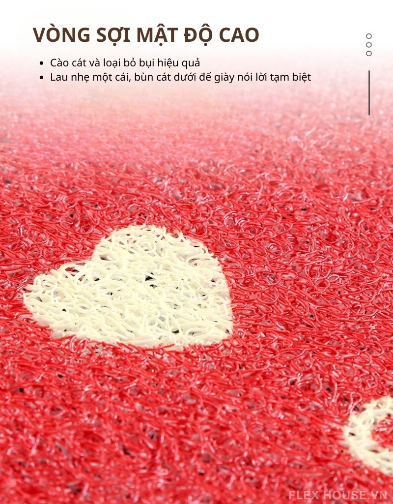 Thảm chùi chân sợi rối gạt bụi phong cách retro SH6843 3 Thảm chùi chân sợi rối gạt bụi phong cách retro SH6843