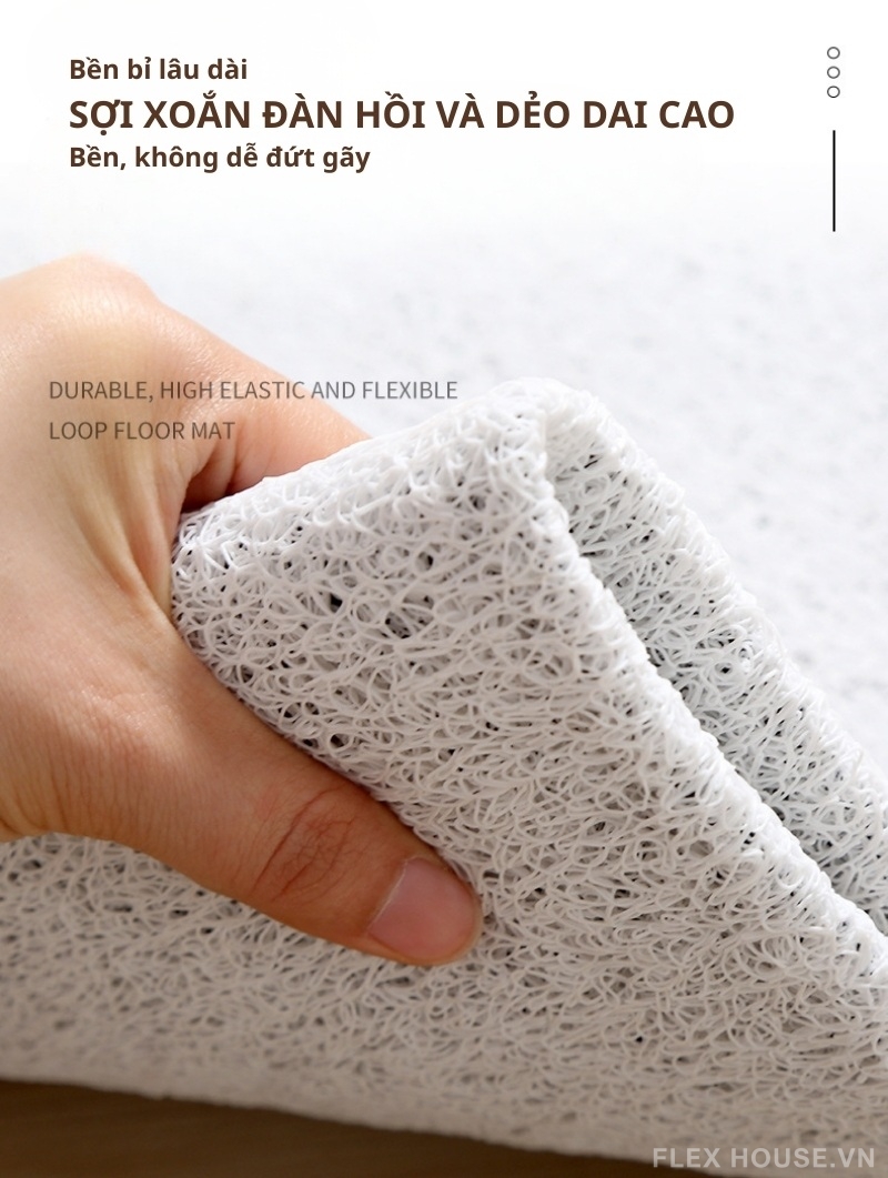 Thảm chùi chân sợi rối gạt bụi phong cách retro SH6843 4 Thảm chùi chân sợi rối gạt bụi phong cách retro SH6843