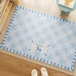 Thảm cửa ra vào phong cách Pháp họa tiết Plaid SH0280.02