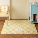 Thảm cửa ra vào phong cách Pháp họa tiết Plaid SH0280.03