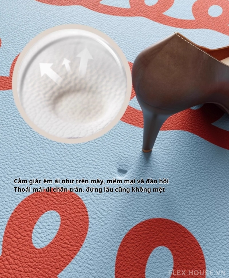 Thảm da nhân tạo chống nước Blues Dopamine CR0578 4 Thảm da nhân tạo chống nước Blues Dopamine CR0578