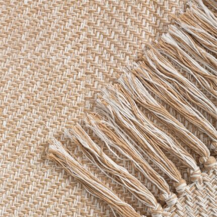 Thảm dệt jacquard tua rua kiểu tối giản hiện đại XF3660