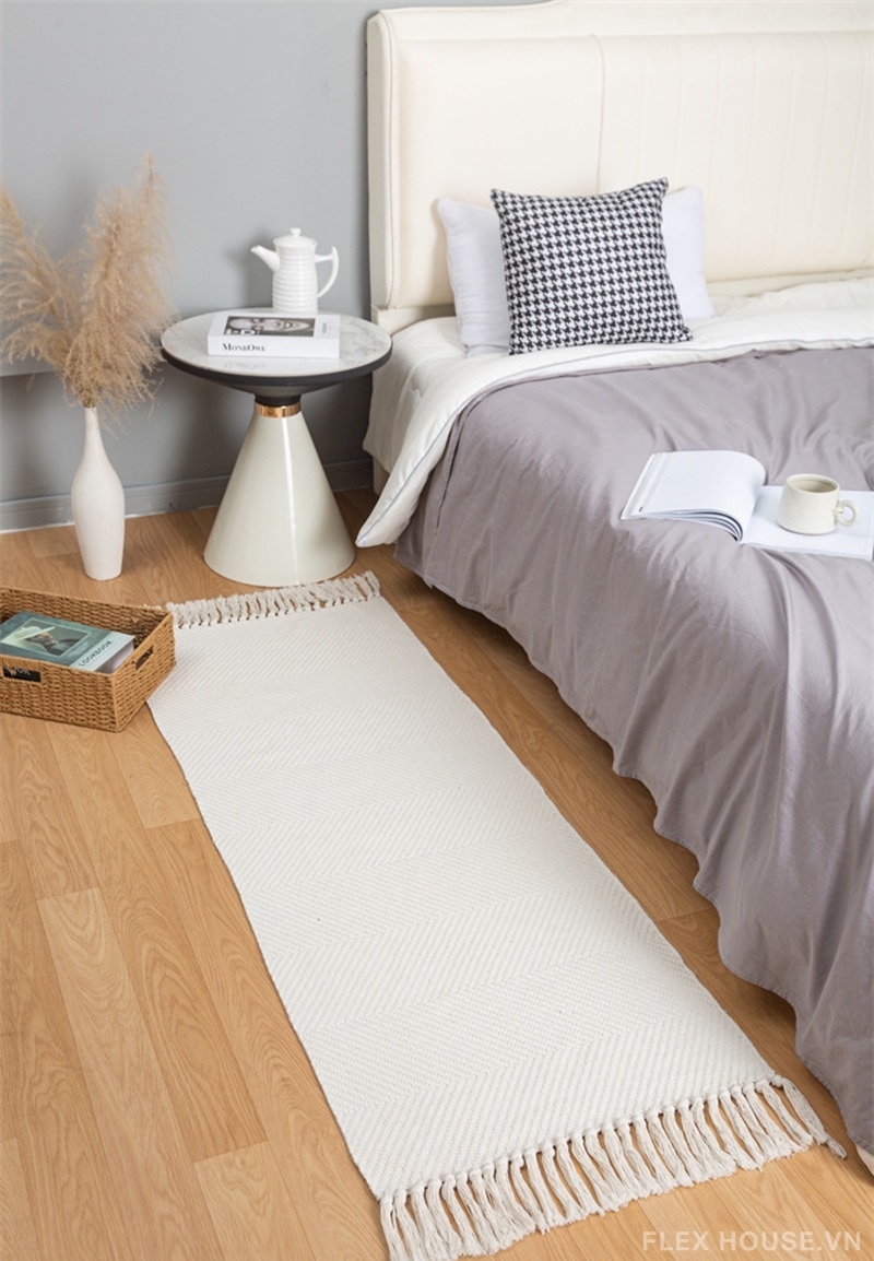 Thảm dệt jacquard tua rua kiểu tối giản hiện đại XF3660 7 Thảm dệt jacquard tua rua kiểu tối giản hiện đại XF3660