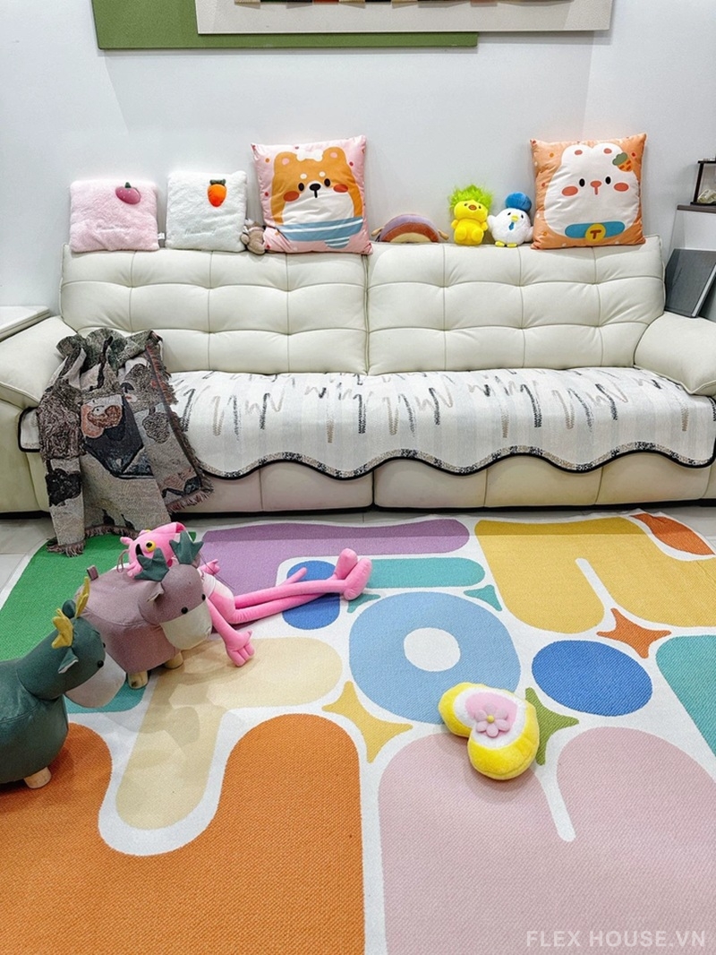 Thảm dệt máy tone màu Macaron ngọt ngào HY3357 8 Thảm dệt máy tone màu Macaron ngọt ngào HY3357