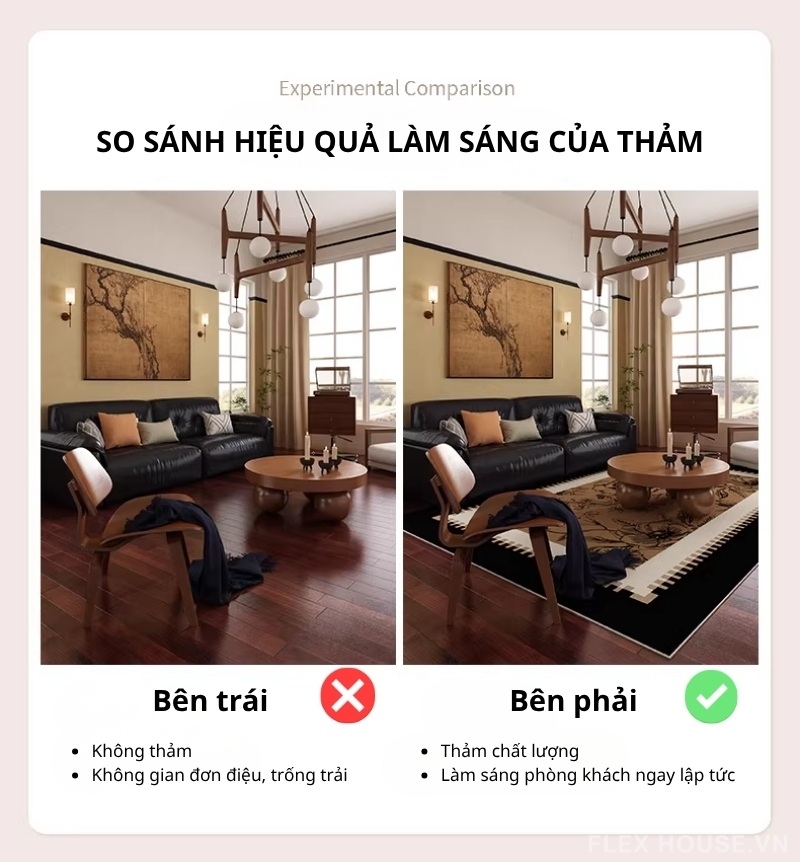 Thảm hoa văn nâu trầm Mid-Century Modern HY3969 5 Thảm hoa văn nâu trầm Mid-Century Modern HY3969