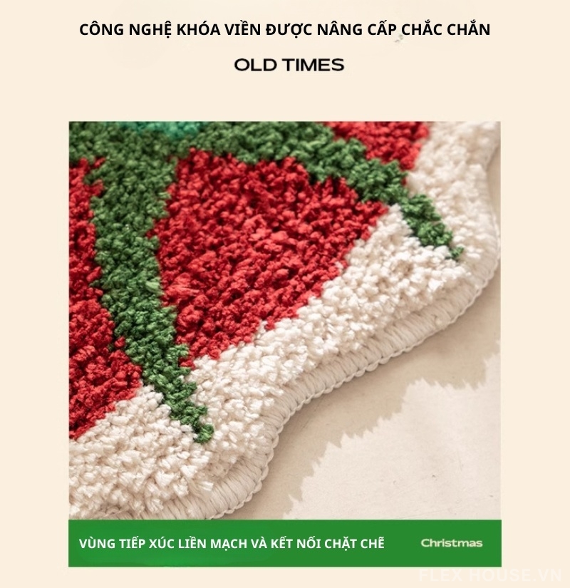 Thảm len Cashmere quả cà chua mọng thấm hút QZ3713 2 Thảm len Cashmere quả cà chua mọng thấm hút QZ3713