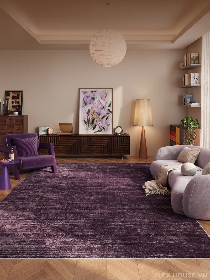 Thảm len trải sàn cách âm chống trơn trượt Vintage HY0868 10 Thảm len trải sàn cách âm chống trơn trượt Vintage HY0868.03