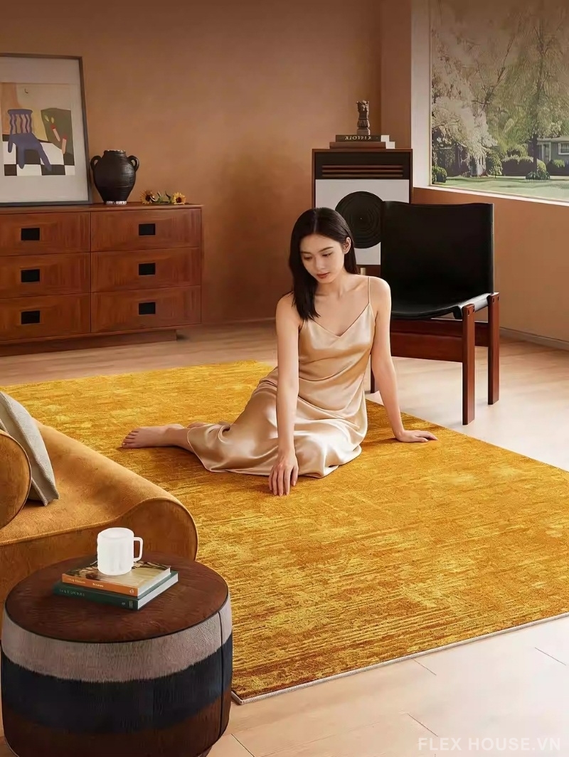 Thảm len trải sàn cách âm chống trơn trượt Vintage HY0868 2 Thảm len trải sàn cách âm chống trơn trượt Vintage HY0868