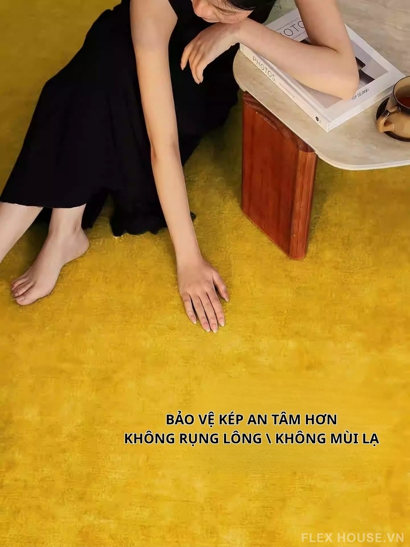 Thảm len trải sàn cách âm chống trơn trượt Vintage HY0868 6 Thảm len trải sàn cách âm chống trơn trượt Vintage HY0868