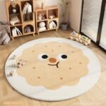 Thảm lông nhung mật độ cao mặt bánh quy cười SH4246.01