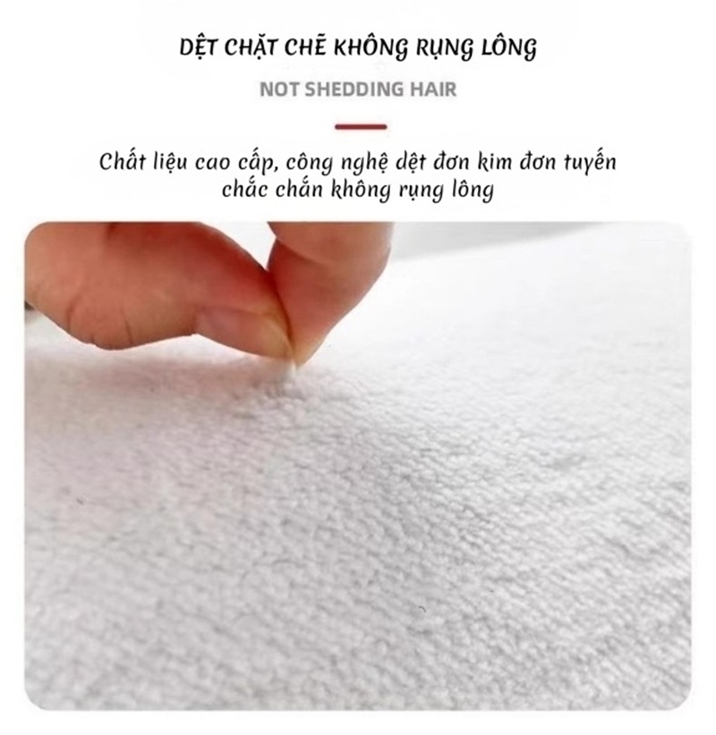 Thảm lông trải sàn phòng ngủ Cashmere mềm mịn YY2704 4 Thảm lông trải sàn phòng ngủ Cashmere mềm mịn YY2704