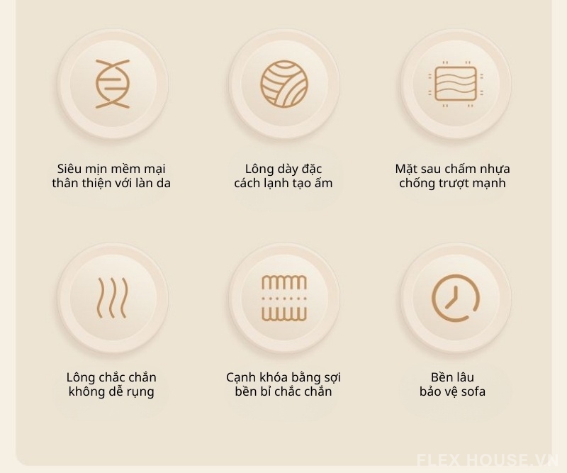 Thảm lót sàn cạnh giường Cashmere thấm hút tốt SH8097 2 Thảm lót sàn cạnh giường Cashmere thấm hút tốt SH8097