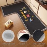 Thảm nhà bếp cao cấp họa tiết Cooking vui nhộn QZ2167.R