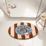 Thảm nhà tắm siêu thấm dày 50mm dáng oval QZ1618