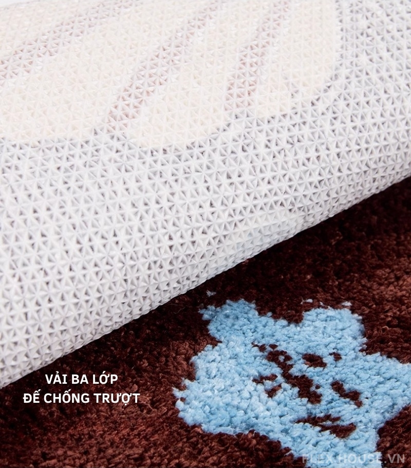 Thảm nhà tắm siêu thấm dày 50mm dáng oval QZ1618 3 Thảm nhà tắm siêu thấm dày 50mm dáng oval QZ1618