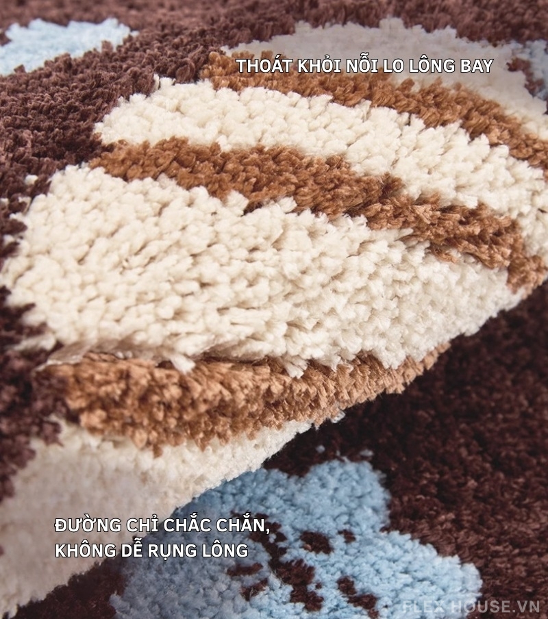 Thảm nhà tắm siêu thấm dày 50mm dáng oval QZ1618 4 Thảm nhà tắm siêu thấm dày 50mm dáng oval QZ1618