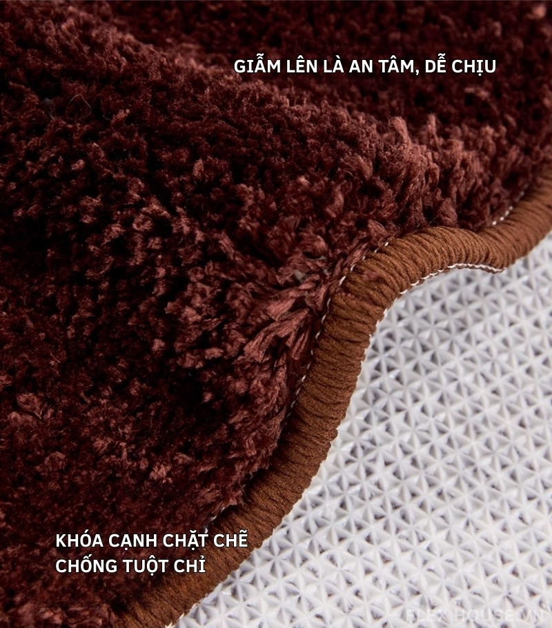 Thảm nhà tắm siêu thấm dày 50mm dáng oval QZ1618 6 Thảm nhà tắm siêu thấm dày 50mm dáng oval QZ1618