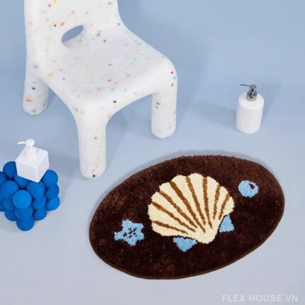 Thảm nhà tắm siêu thấm dày 50mm dáng oval QZ1618