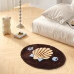 Thảm nhà tắm siêu thấm dày 50mm dáng oval QZ1618