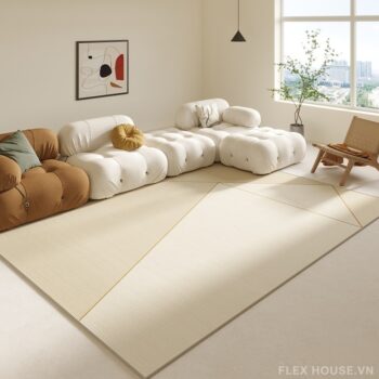 Thảm phòng khách chống trượt Romantic Dreamline XF2414