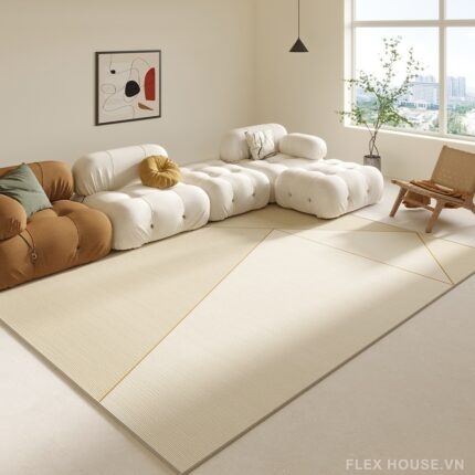 Thảm phòng khách chống trượt Romantic Dreamline XF2414