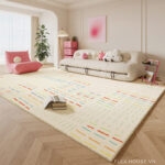 Thảm phòng khách dash lines Colorful Muted SH8290