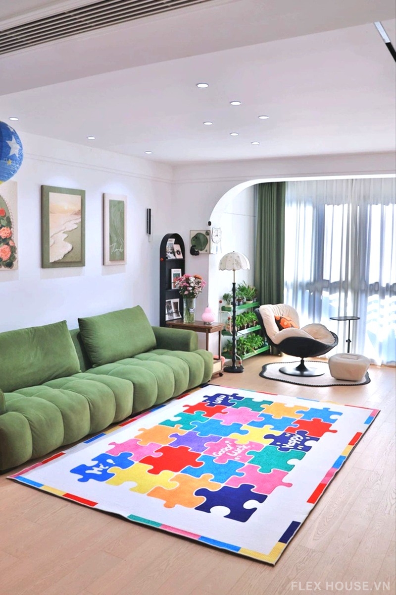 Thảm phòng khách Dopamine Colorful Mood HY3363 11 Thảm phòng khách Dopamine Colorful Mood HY3363