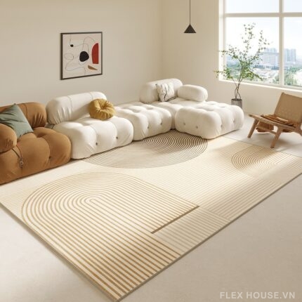 Thảm phòng khách hiện đại trải ghế sofa mô-đun XF2407.02