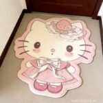 Thảm polyester dệt Cashmere hình Hello Kitty SH8651