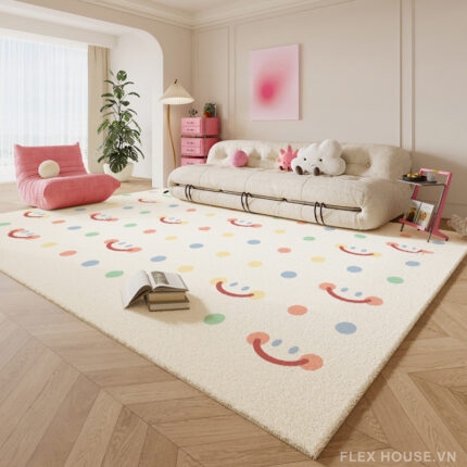 Thảm polyester họa tiết các đốm màu ngẫu nhiên SH8288