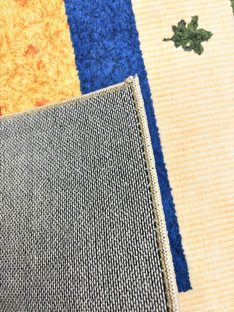 Thảm polyester họa tiết lá phong và quả rừng HY3360 8 Thảm polyester họa tiết lá phong và quả rừng HY3360