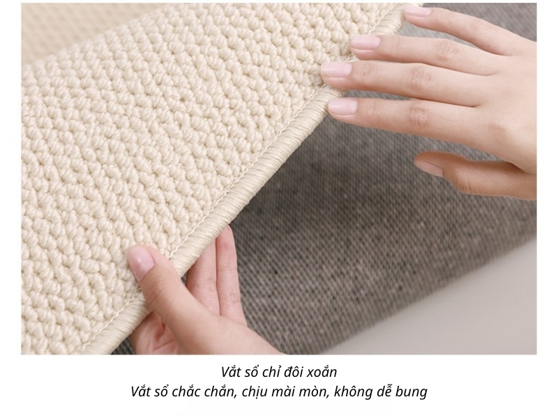 Thảm polypropylen dệt sợi sisal chất lượng cao SH5246 6 Thảm polypropylen dệt sợi sisal chất lượng cao SH5246