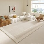 Thảm sofa phòng khách Japandi Zen Grid XF2412