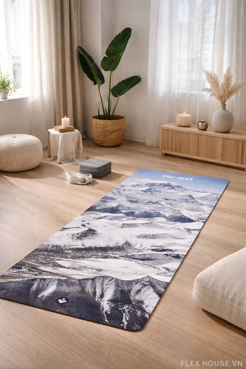 Thảm tập yoga họa tiết thiên nhiên nghệ thuật QZ5827 1 Thảm tập yoga họa tiết thiên nhiên nghệ thuật QZ5827