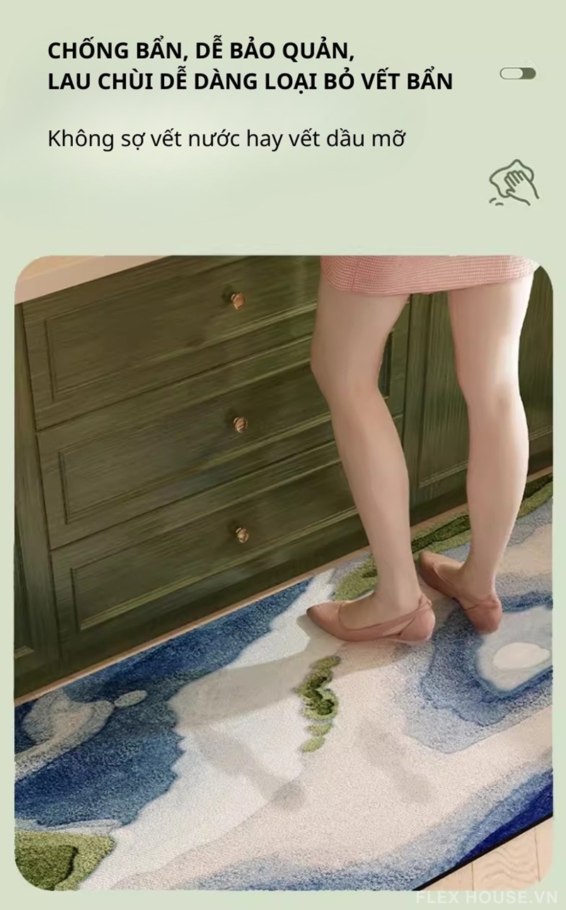 Thảm trải bếp lavabo thấm hút nước và dầu mỡ HY8141 5 Thảm trải bếp lavabo thấm hút nước và dầu mỡ HY8141