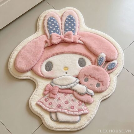 Thảm trải phòng ngủ bé gái thỏ My Melody êm ái SH8649.05